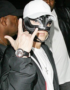 Eminem Wearing a Rey Mysterio Mask 4