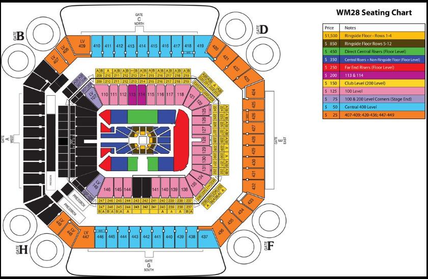 WWE WrestleMania 28 Seating Chart and Ticket Prices Wrestlezone