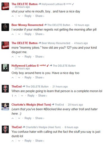 wrestling site commentors cracked