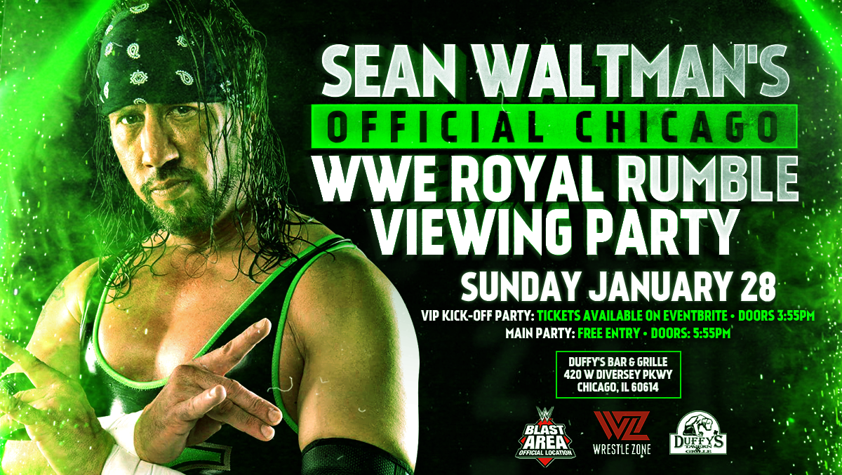 Sean Waltman’s Official Chicago Royal Rumble Party, One Week Away; Limited VIP Kick-Off Party Tix Remaining