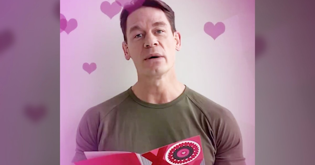 John Cena Reads A Valentine Poem To Reveal ‘Wipeout’ Premiere Date