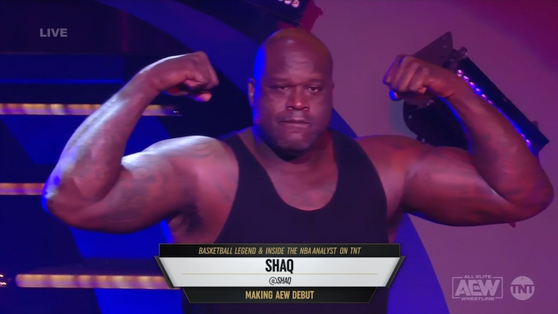 I would love to have Shaq back at AEW anytime