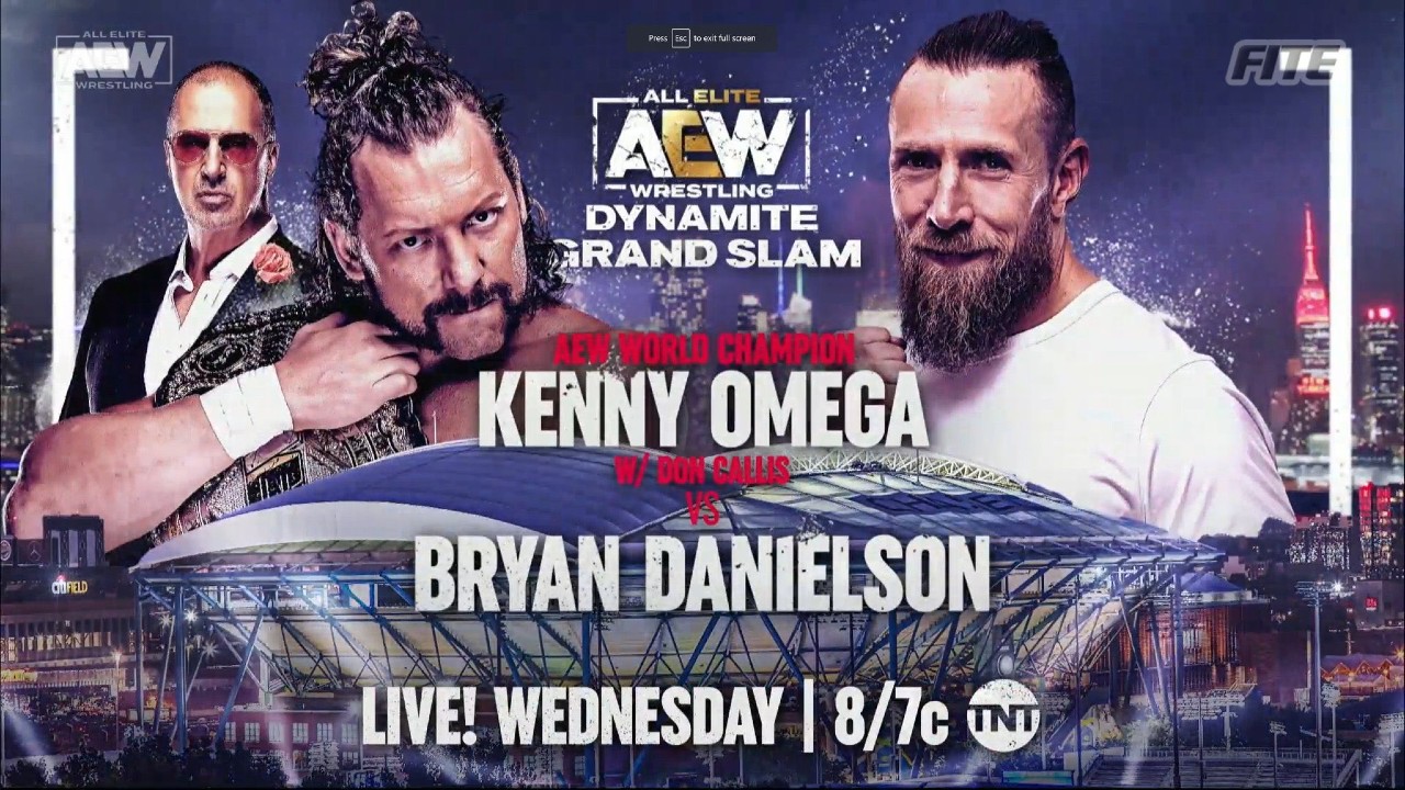 Bryan Danielson vs. Kenny Omega Announced For AEW Dynamite Grand