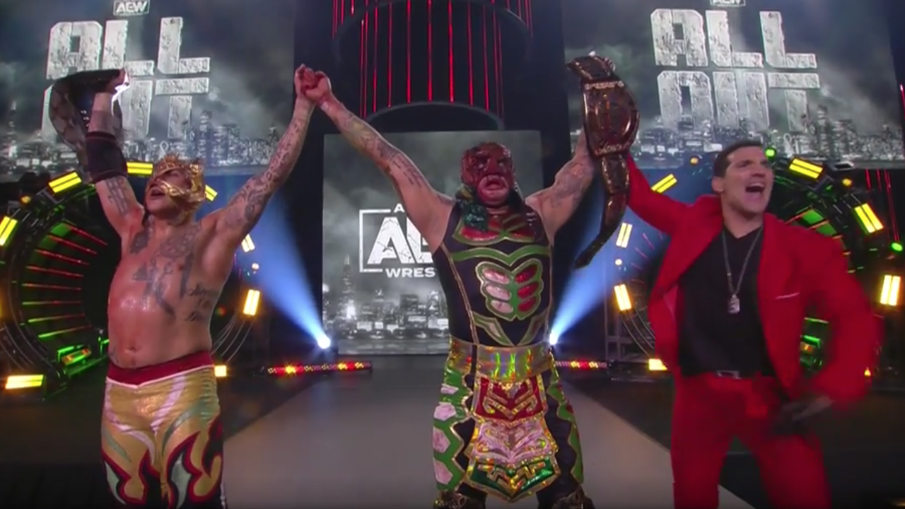 IMPACT Wrestling - The Lucha Bros moments after winning the World