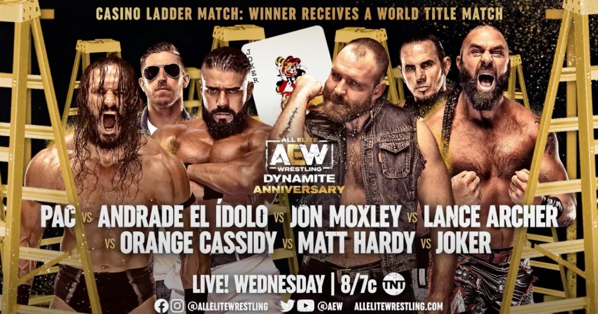 Six Participants In Casino Ladder Match Announced For 10/6 AEW Dynamite ...