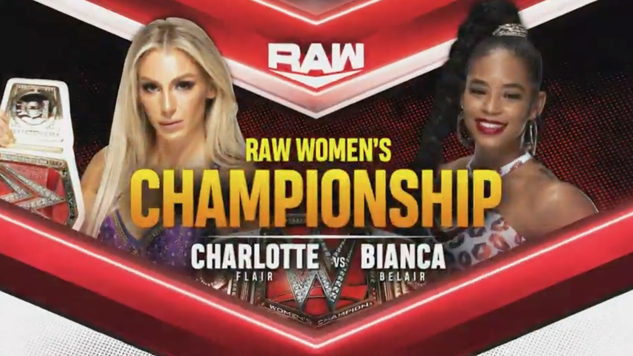 Charlotte Flair Defends Title Against Bianca Belair On 10/19 WWE RAW