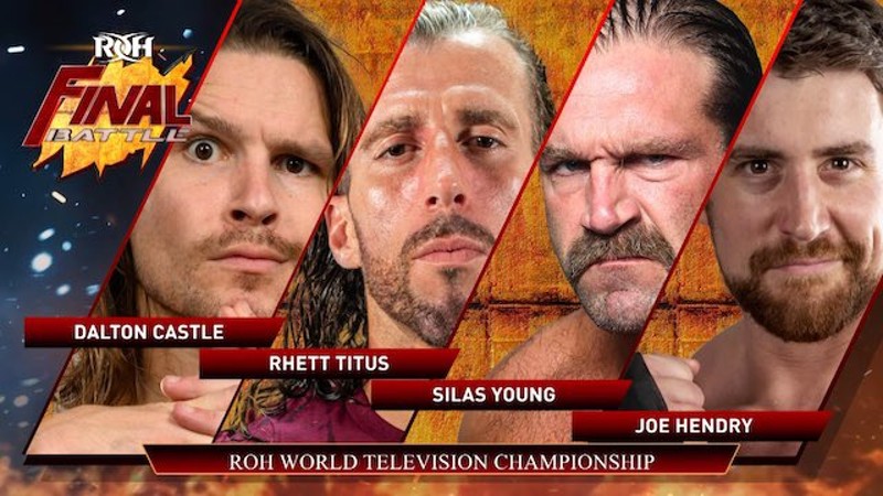 ROH World TV Title Match Added To ROH Final Battle, Updated Card