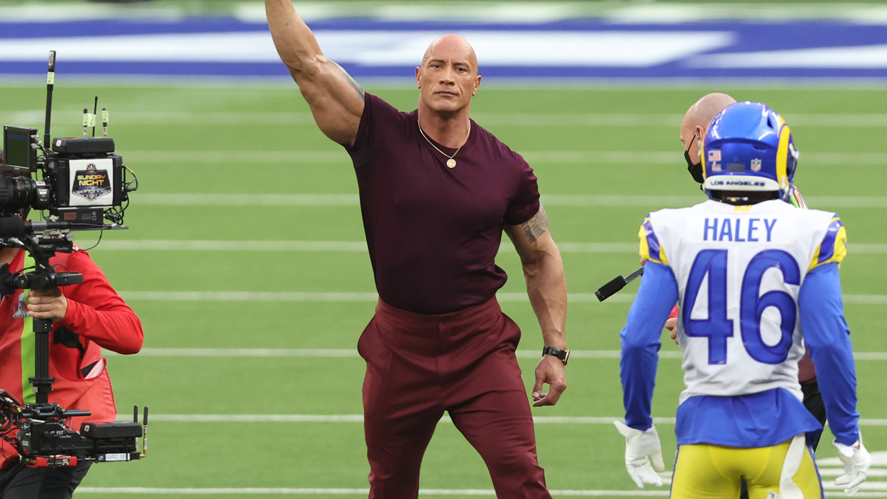 dwayne johnson super bowl 2022