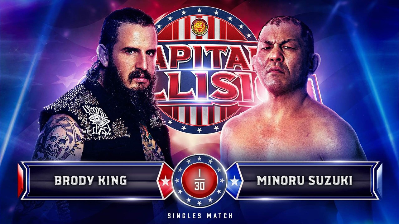 Brody King vs. Minoru Suzuki Announced For NJPW Capital Collision