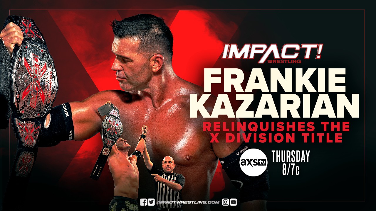 Frankie Kazarian To Relinquish X-Division Title On IMPACT Wrestling