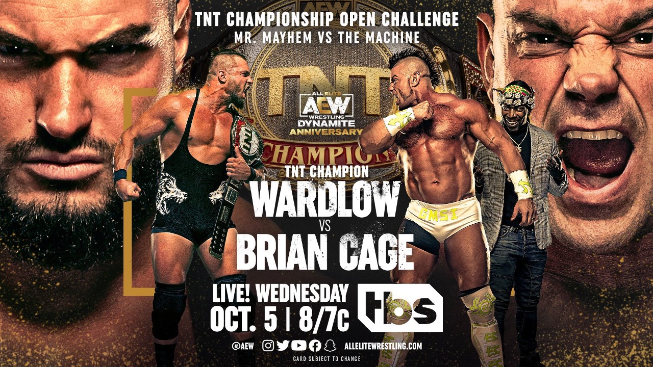 TNT Title Match Set For 10/5 AEW Dynamite, Updated Card
