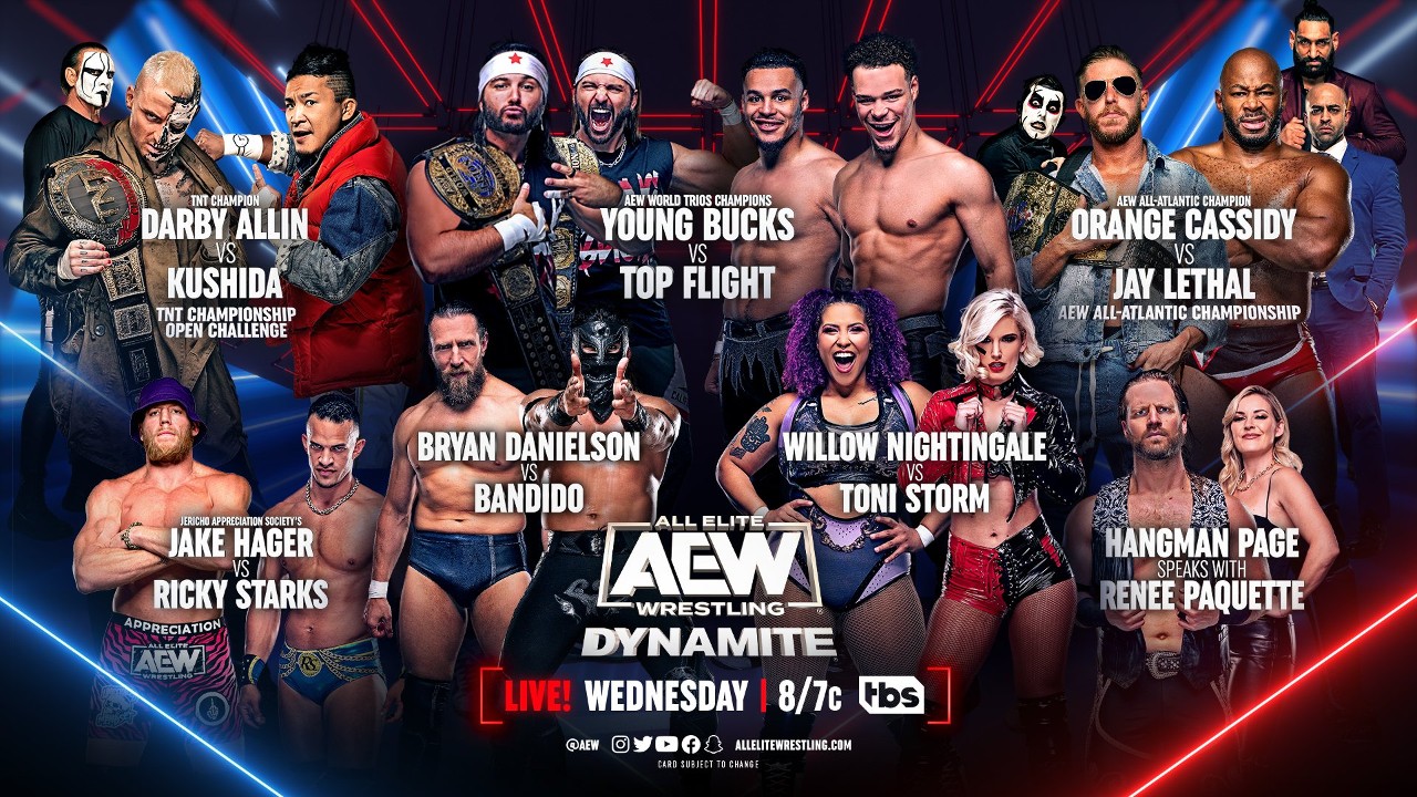 Aew Dynamite Results 118 Bryan Danielson The Young Bucks More