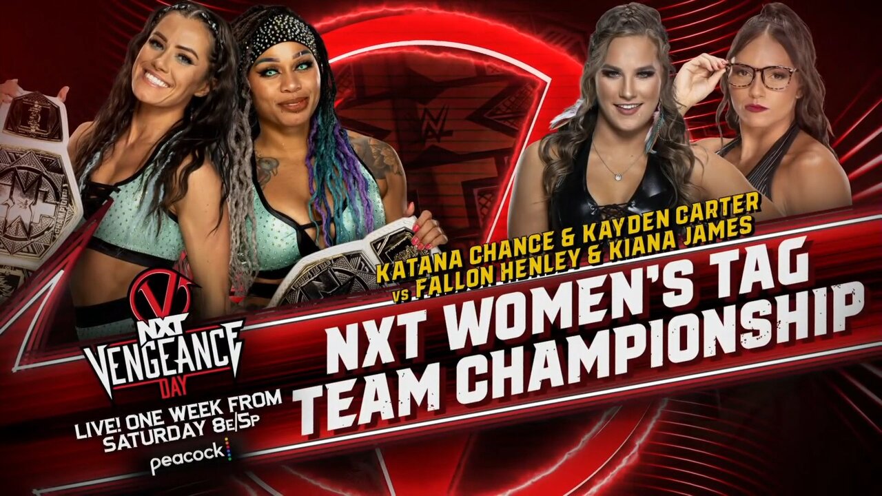 NXT Women's Tag Team Title Match Set For NXT Vengeance Day