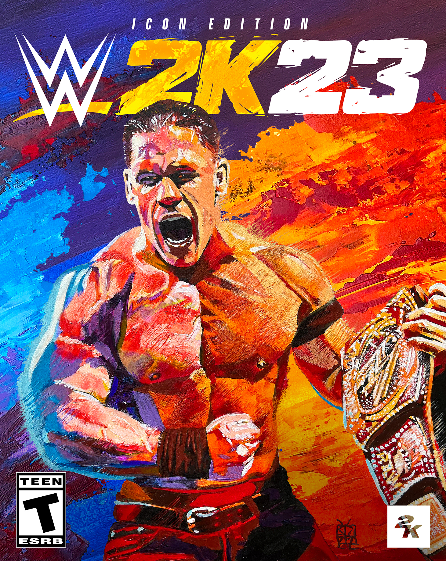 John Cena WWE 2K23 Icon Edition Key Art