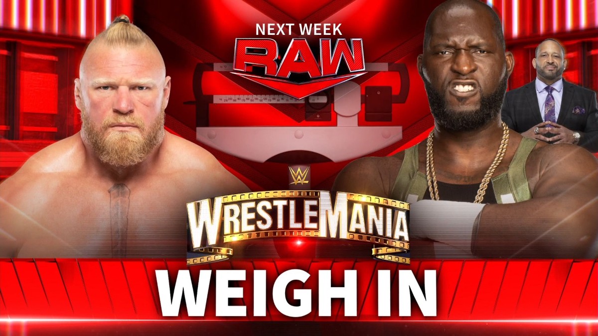 Omos And Brock Lesnar To Have Weigh In On 3/27 WWE RAW