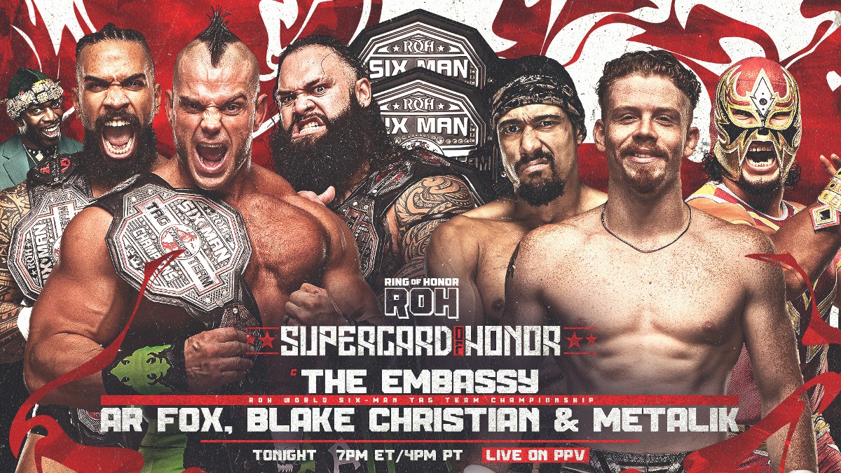 The Embassy Retain SixMan Titles At ROH Supercard Of Honor
