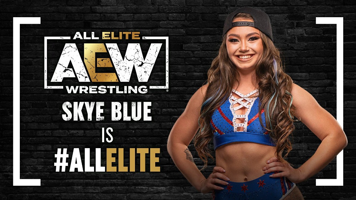 Skye Blue Officially Signs With All Elite Wrestling   Skye Blue AEW 