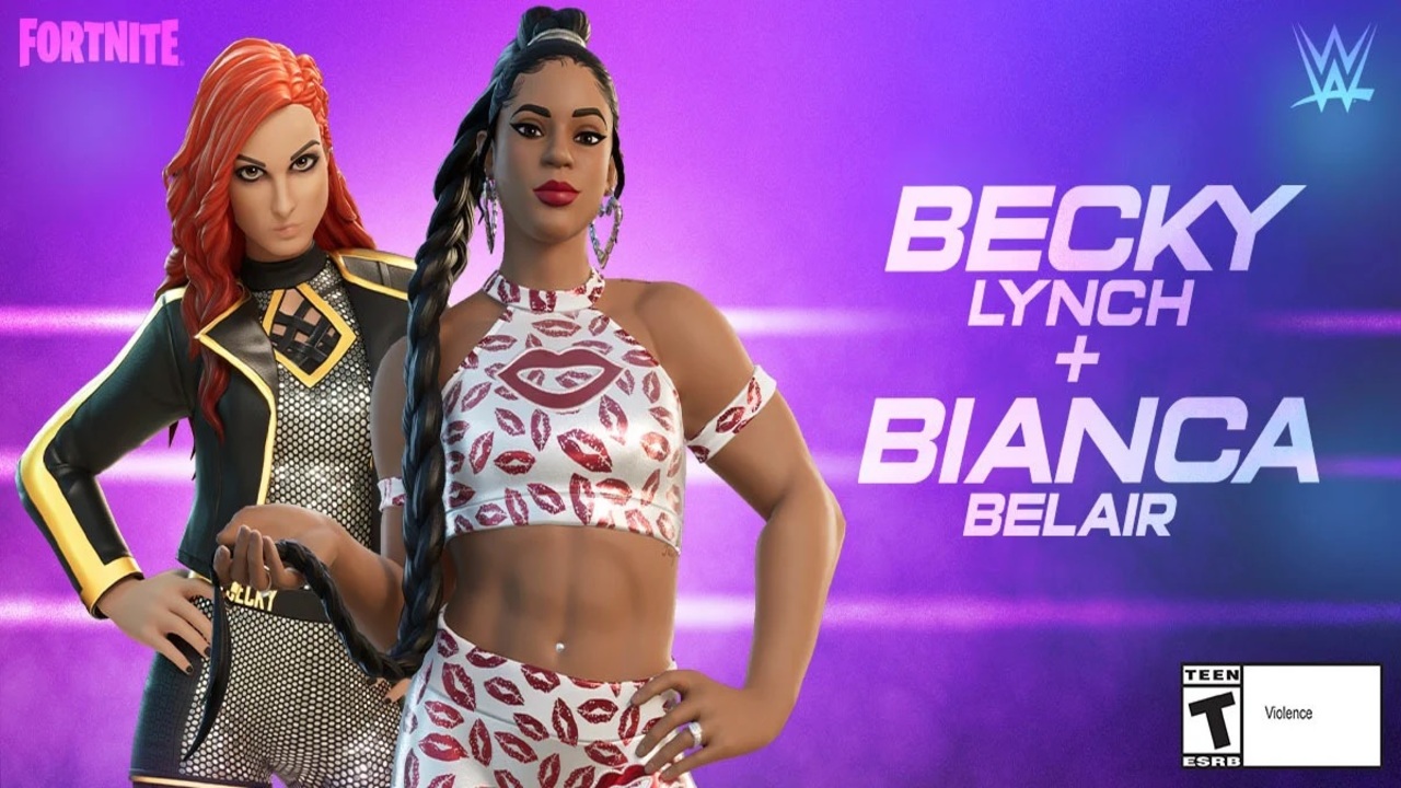 BECKY LYNCH BIANCA BELAIR WWE Mattel Championship Showdown Series 11  Fortnite