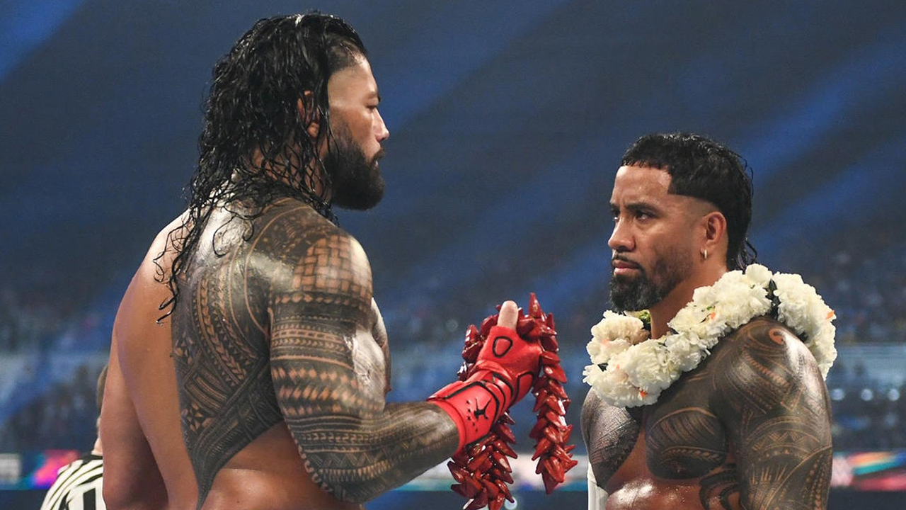 Jimmy Uso Turns On His Twin Brother Jey Uso, Helps Roman Reigns Win Tribal  Combat At WWE SummerSlam | Fightful News