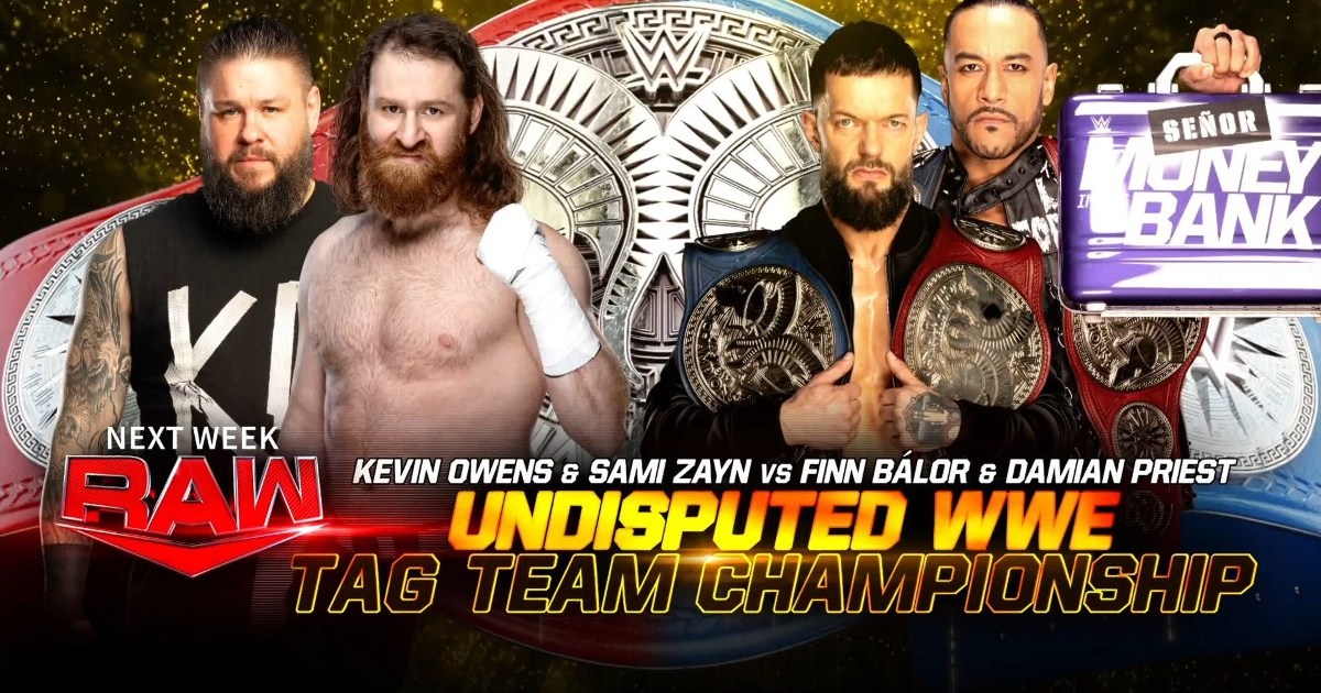 Undisputed WWE Tag Team Title Match Set For 9/25 WWE RAW