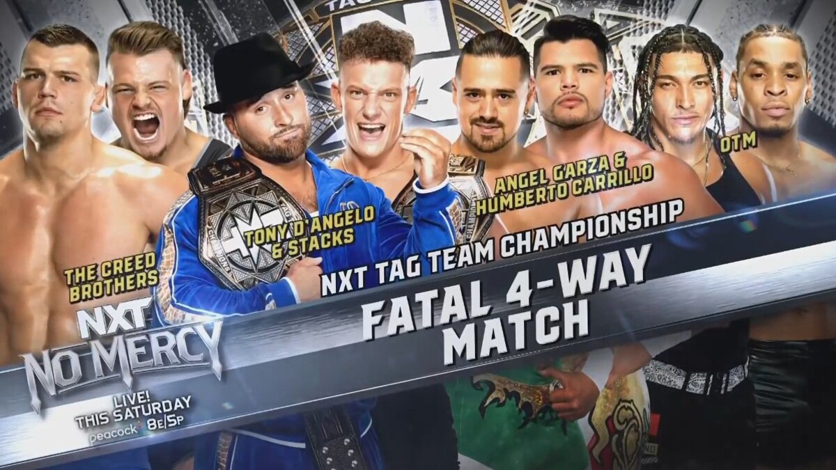 FourWay NXT Tag Team Title Match Set For NXT No Mercy