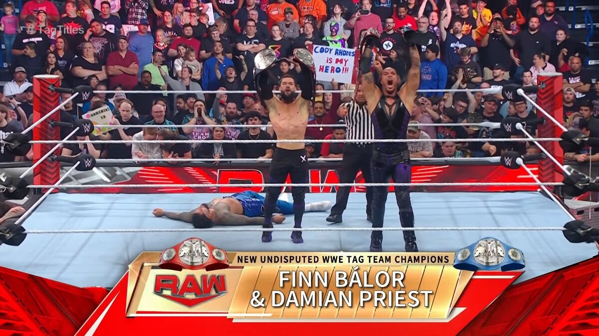 Finn Balor And Damian Priest Win Tag Titles On WWE RAW