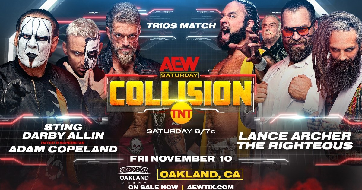 Sting, Darby Allin And Adam Copeland To Team Up On AEW Collision