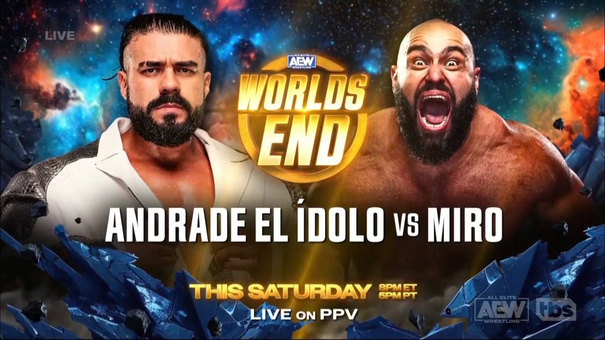 Andrade El Idolo vs. Miro Set For AEW Worlds End Wrestlezone
