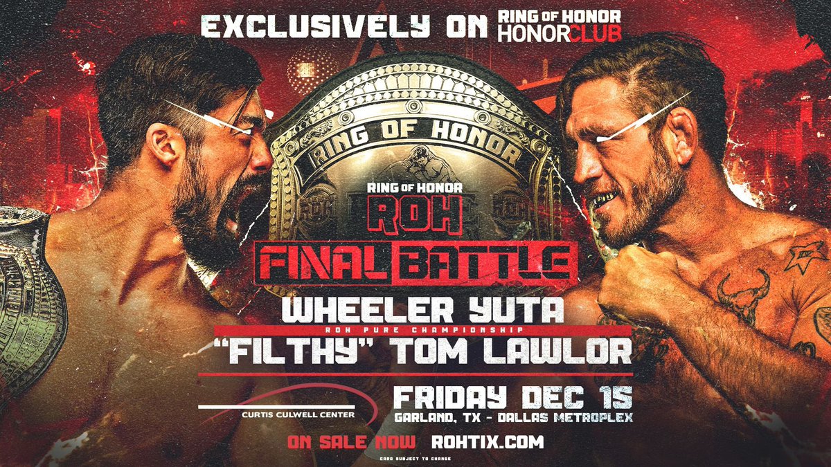 Roh Pure Title Six Man Tag Title Matches Added To Roh Final Battle