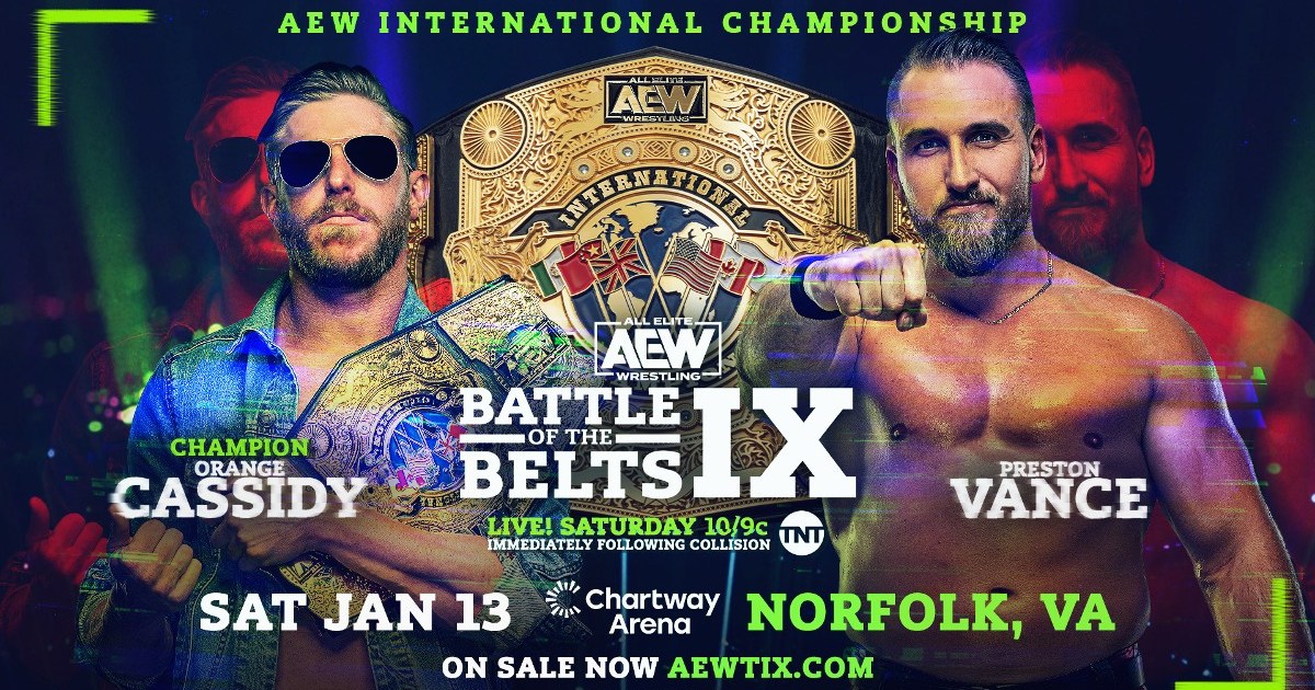 AEW International Title Match Set For AEW Battle Of The Belts IX