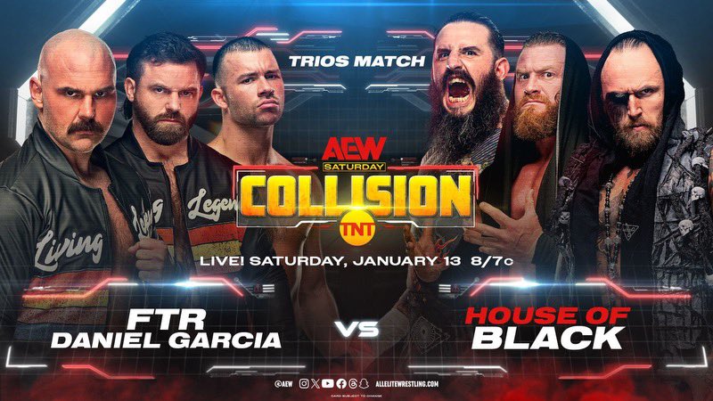 FTR And Daniel Garcia vs. House Of Black Set For 1/13 AEW Collision