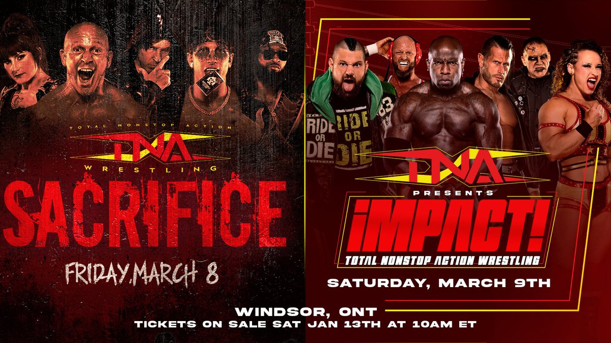 TNA Wrestling Announces Date And Location For Sacrifice 2024