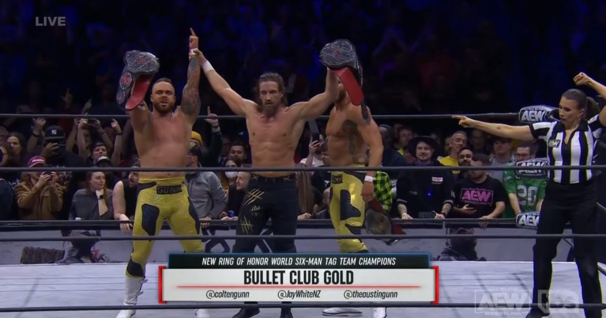 Bullet Club Gold Wins ROH Six-Man Tag Titles On 1/17 AEW Dynamite