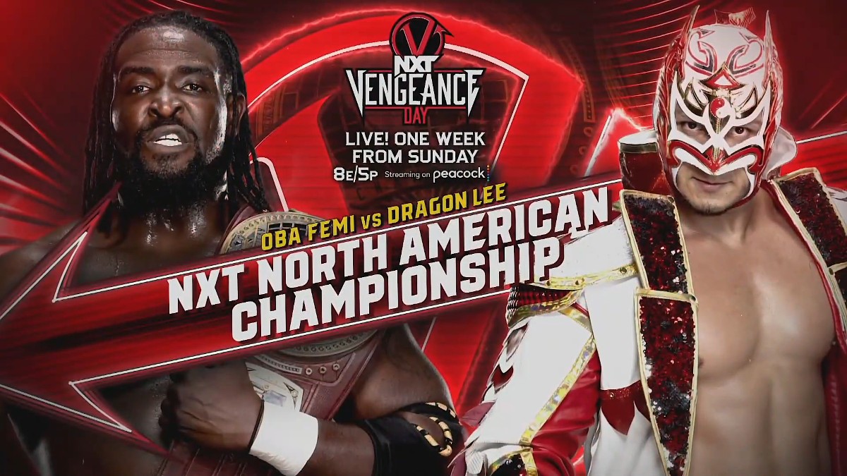 NXT North American Title Match Set For NXT Vengeance Day