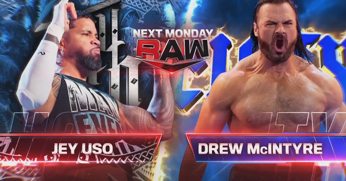 Drew McIntyre vs. Jey Uso, Nia Jax vs. Becky Lynch Set For 3/4 WWE RAW