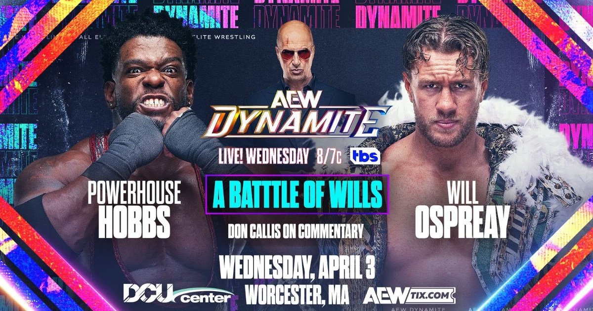 Will Ospreay To Face Powerhouse Hobbs In ‘A Battle Of Wills’ On AEW Dynamite