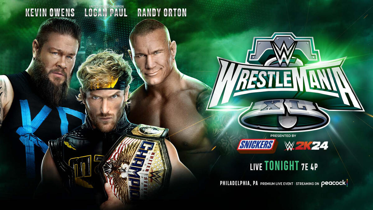 WWE WrestleMania 40 Logan Paul vs. Kevin Owens vs. Randy Orton Result