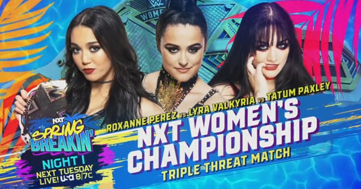 NXT Women’s Title Match, Beach Brawl, More Set For NXT Spring Breakin’ Night One