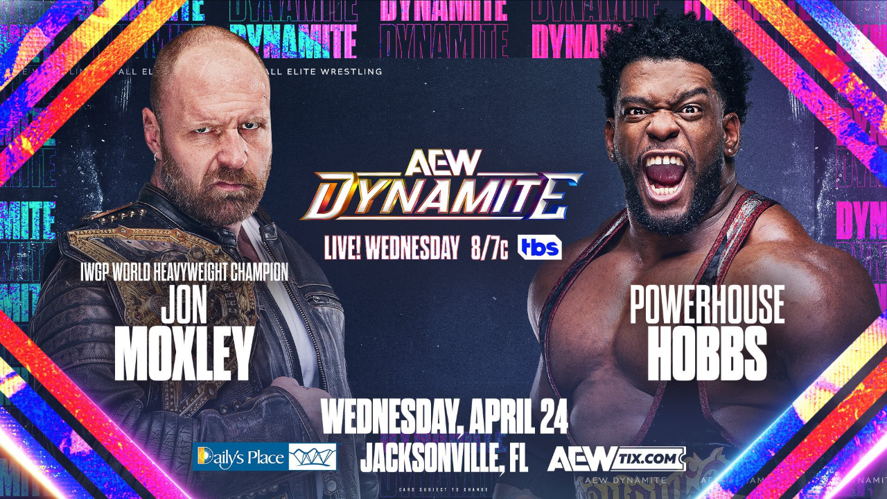 Jon Moxley vs. Powerhouse Hobbs On 4/24 AEW Dynamite Now For The IWGP