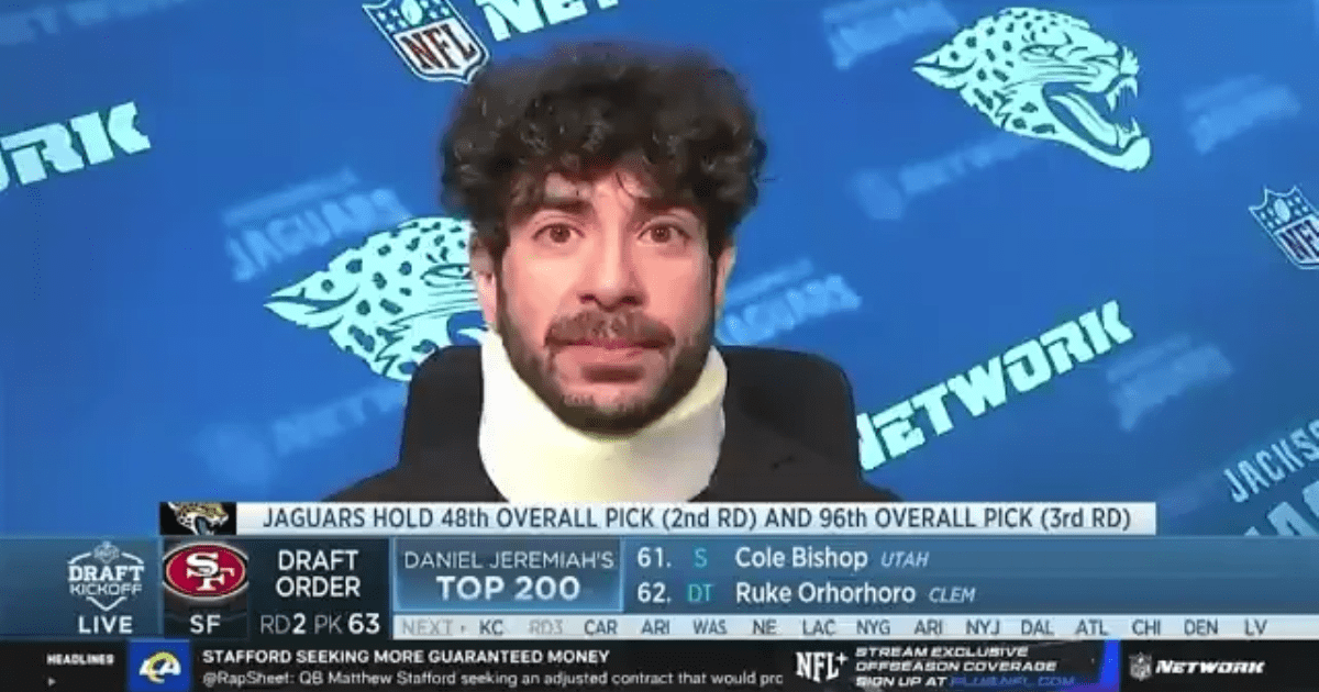 Tony Khan Will Auction Neck Brace Worn At NFL Draft & Donate Money To Charity