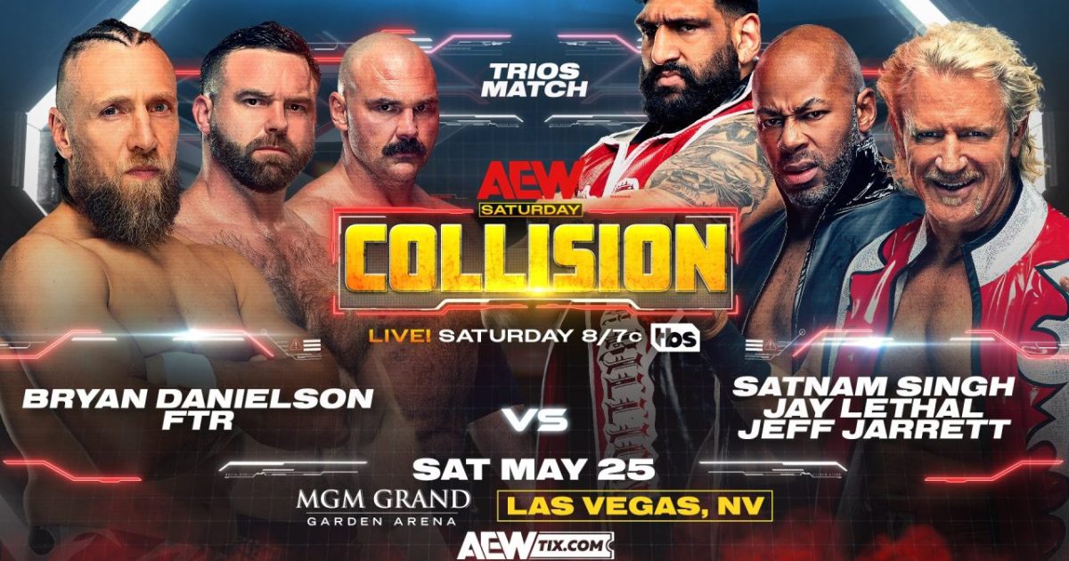 Aew Collision Results 5 25 24 Bryan Danielson And Ftr Take On Jeff Jarrett Jay Lethal