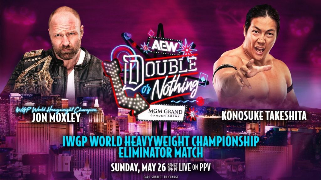 AEW Double or Nothing Jon Moxley Konosuke Takeshita