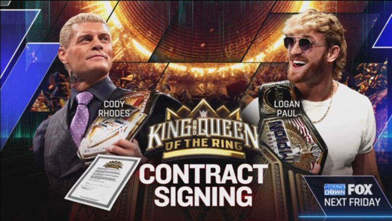 Cody Rhodes And Logan Paul Contract Signing, King And Queen Of The Ring Matches Set For WWE SmackDown