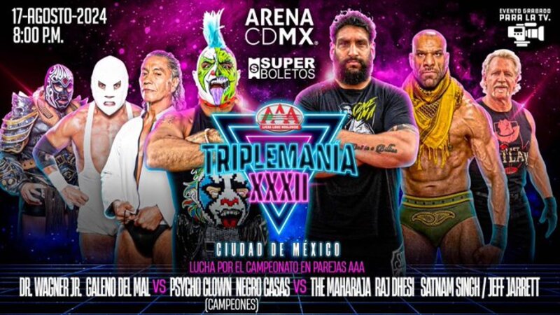 Raj Dhesi (Jinder Mahal), Matt Riddle, More Set For AAA Triplemanía XXXII: Mexico City