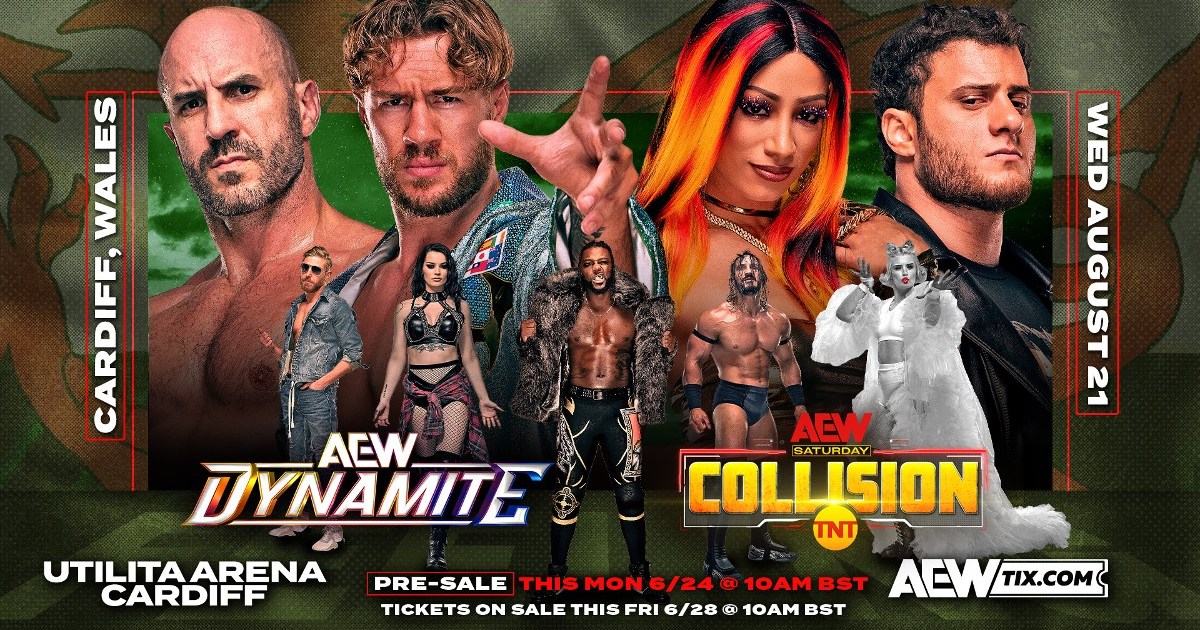 AEW Dynamite/Collision To Make UK Debuts With 8/21 Taping In Wales