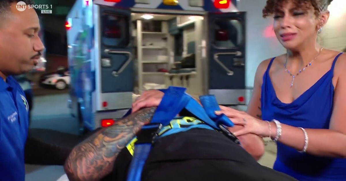 Ricochet Taken Away In Ambulance After Bron Breakker Attack On 6/10 WWE RAW