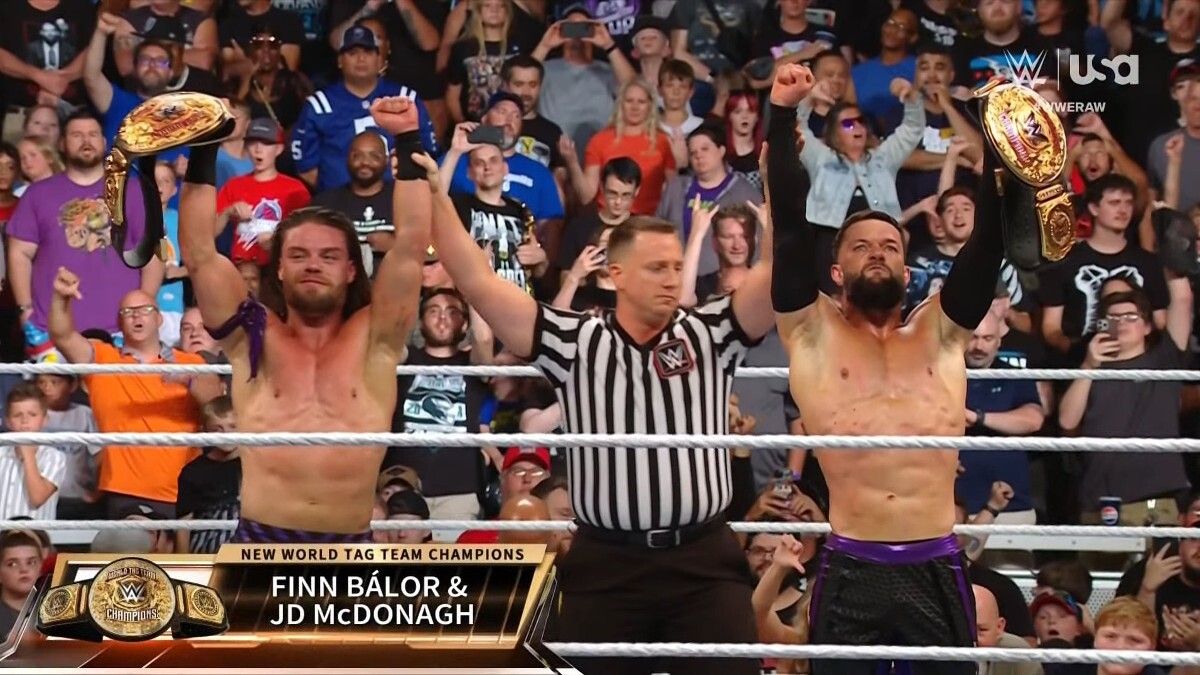 Finn Balor And Jd Mcdonagh Win Tag Team Titles On Wwe Raw