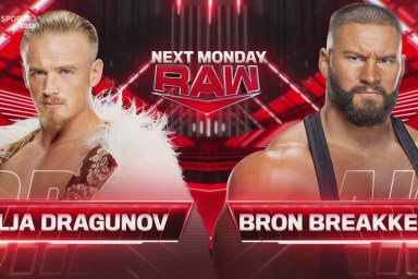 WWE Raw Ilja Dragunov Bron Breakker