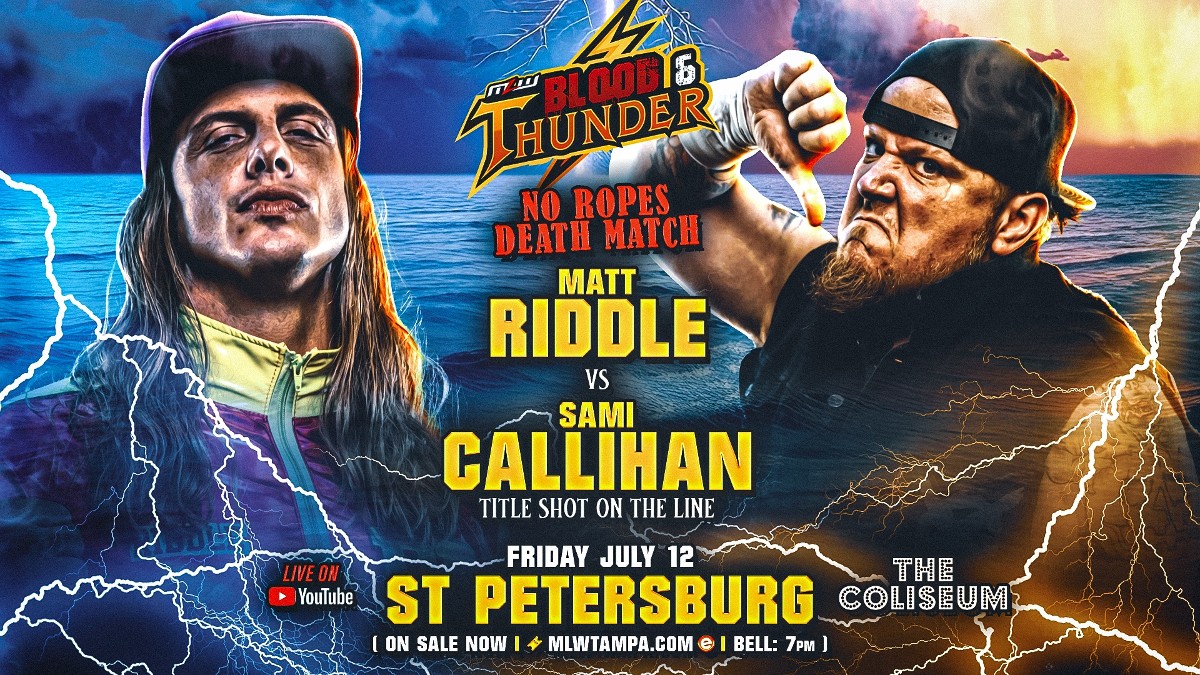 MLW Blood & Thunder '24 Results (7/12): Matt Riddle vs. Sami Callihan