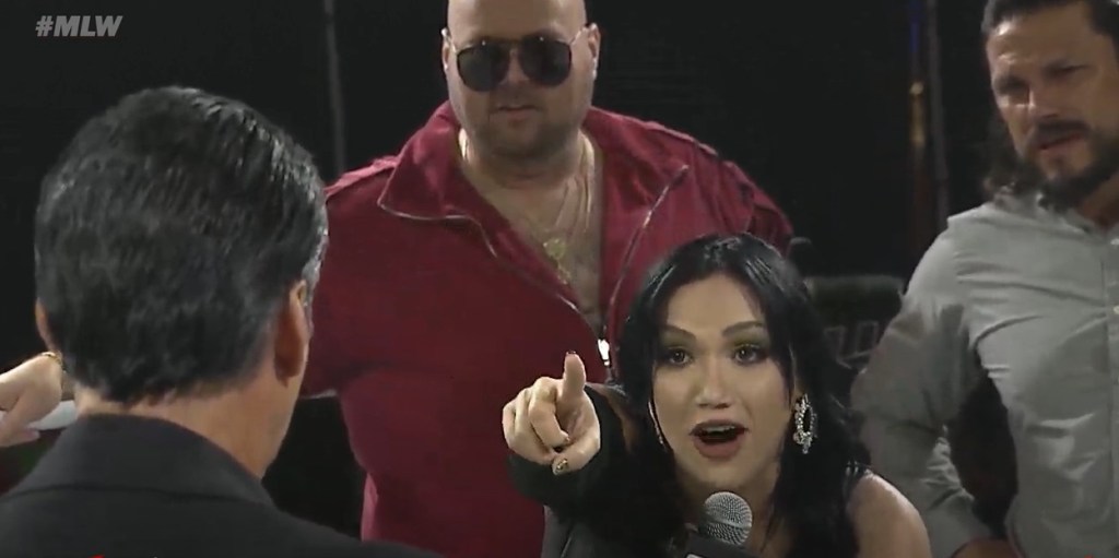 Salina de la Renta Reveals Identity Of Her Baby Daddy At MLW Blood & Thunder ’24